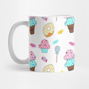 Cute Pastel Ice Cream Cone Candy Lollipop Cupcake Donut Mug